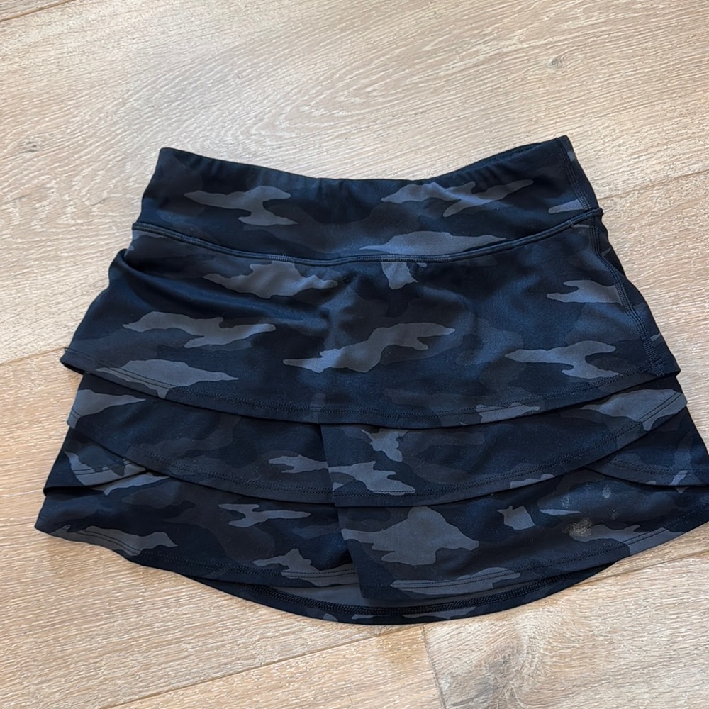 Athleta Girl Black Camouflage Skort